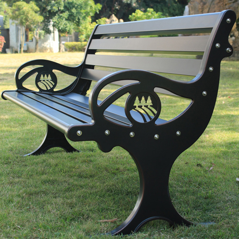 Shuner and the outdoor park chair cast the aluminium bench garden with three long benches on its back.