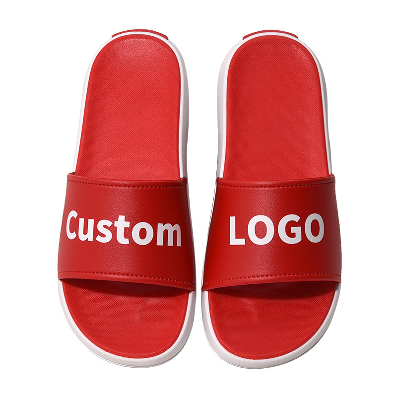 Đôi dép bộ xử lý mới được gắn tùy chỉnh để in hình ảnh của văn bản LOGO để giải trí đôi dép nam và nữ