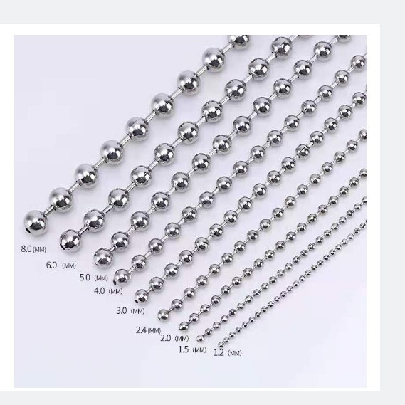 1.2 - Short chain decorating of the chain chain of 12 titanium steel fittings