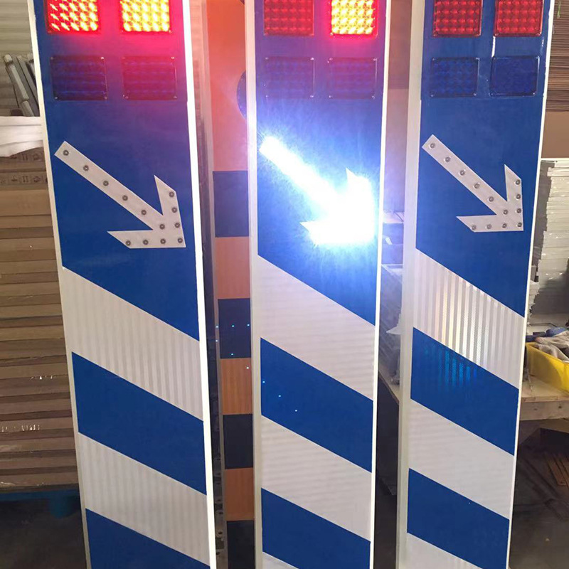 LED solar-powered warning posts, solar-solar warning columns, diversion lights, arrow warning signals.