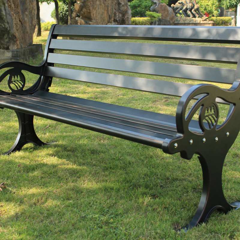 Shuner and the outdoor park chair cast the aluminium bench garden with three long benches on its back.