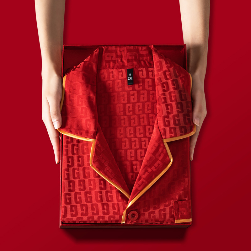 2024 Mùa xuân và Mùa hè New Pyjamas Men and Women long-sleeves, Ice-Screech-Screech-Springs, Silk Home-Screeched.