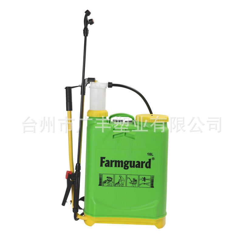 Tay chống áp suất cao với máy phun 16L nông nghiệp, máy phun nhựa nông nghiệp vườn cây, bình xịt rộng bằng tay.