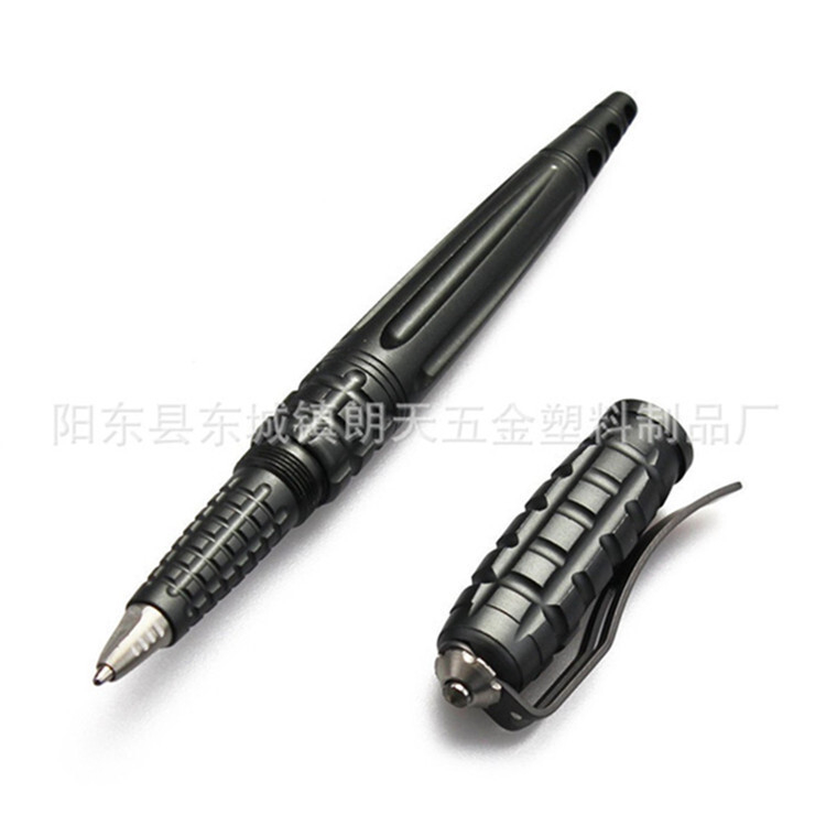 Tactical pen with tungsten steel breakers can break steel glass.