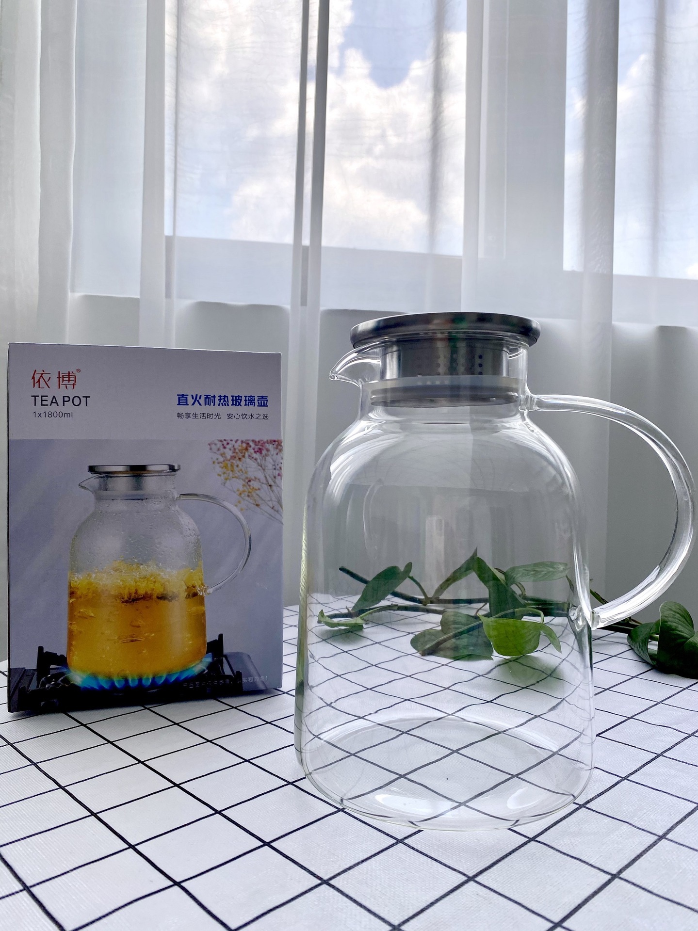 高硼硅玻璃壶冷热水壶家泡茶壶大容量茶壶冷水壶热水壶直火壶烧壶