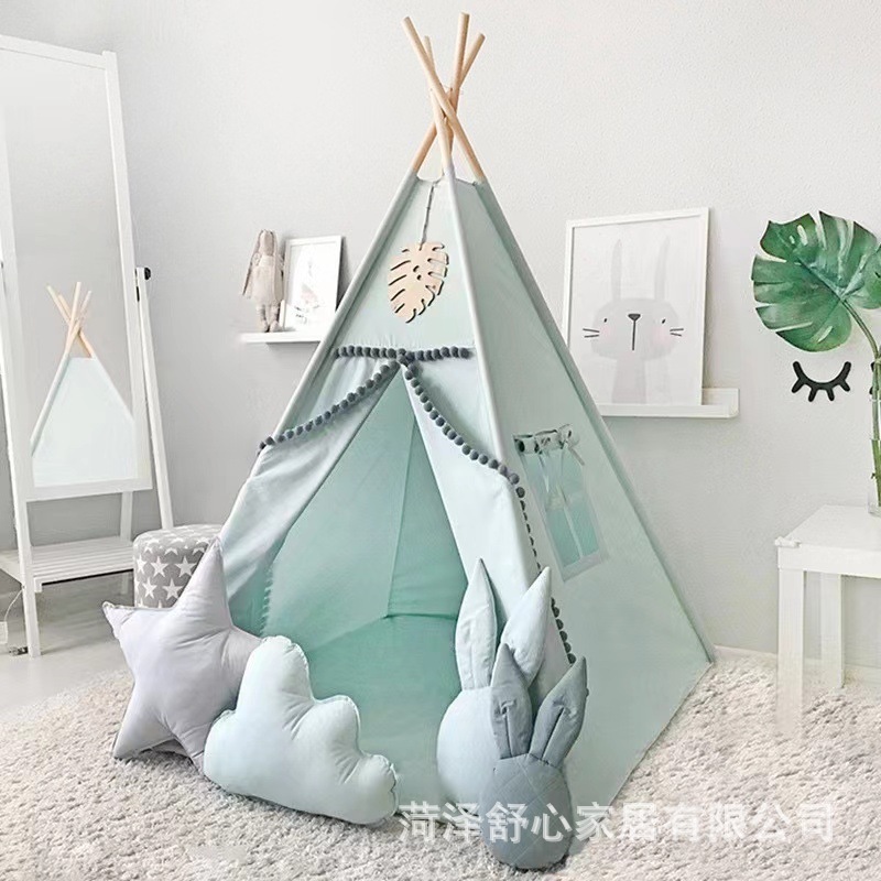 A simple children ' s tent, an Indian indoor baby play house, children ' s playhouse, decorated small tents