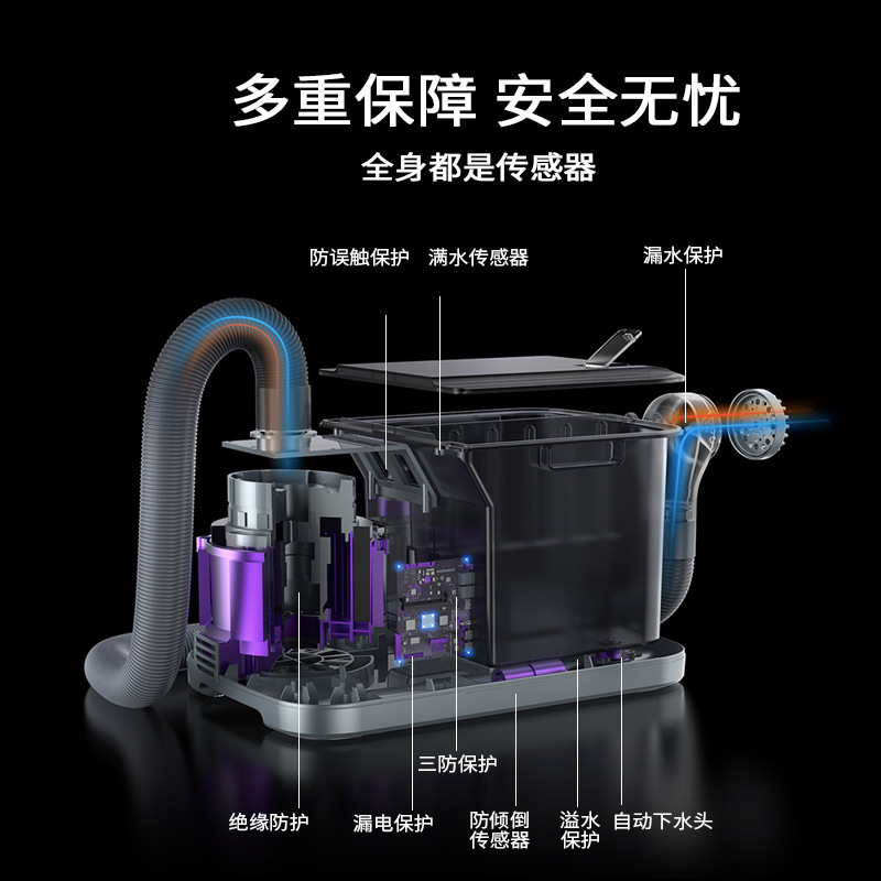 An electric shampoo washing machine for elderly people at the nursing home to wash their hair on bed-bed baths and massage chairs