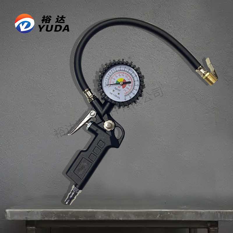 Yuda nightlight shows an electron number of high-pressure gas gun car tires measured by pressure pressure tire pressure table.