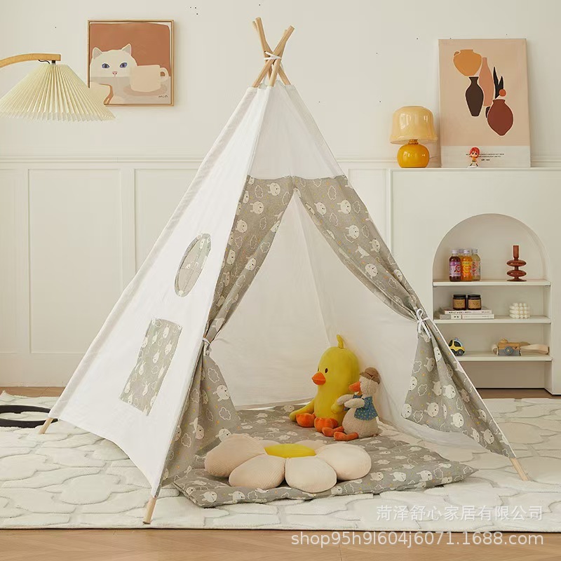 Children ' s indoor Indian tent, cross-border Amazon triangle tent, boys and girls, toy playhouse