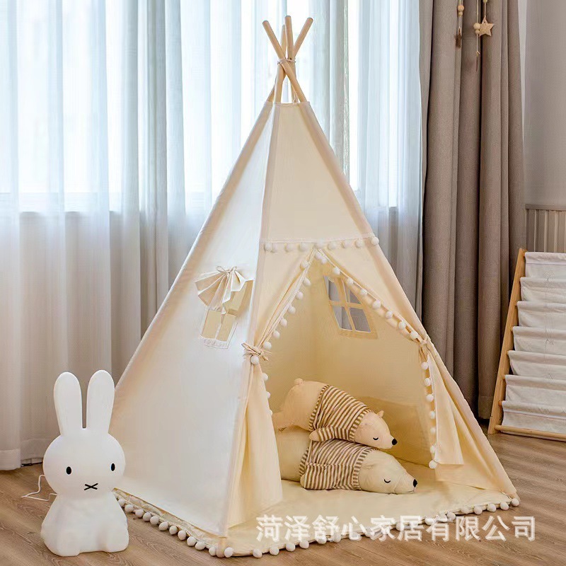 A simple children ' s tent, an Indian indoor baby play house, children ' s playhouse, decorated small tents