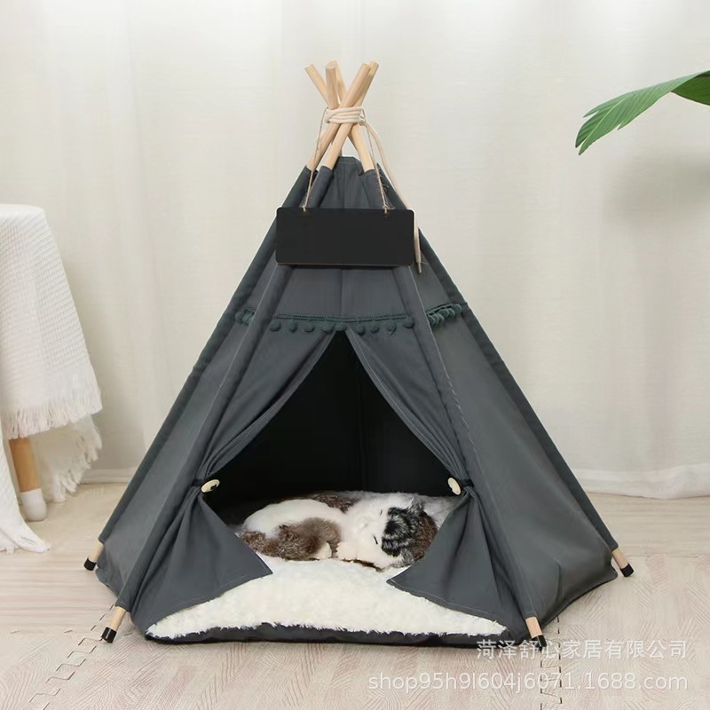 Four seasons of general pet tent, tycoon multi-coloured cathouse house, closed-door cat tent.