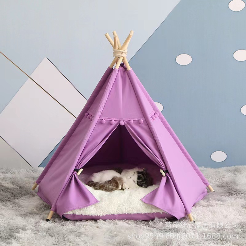 Four seasons of general pet tent, tycoon multi-coloured cathouse house, closed-door cat tent.