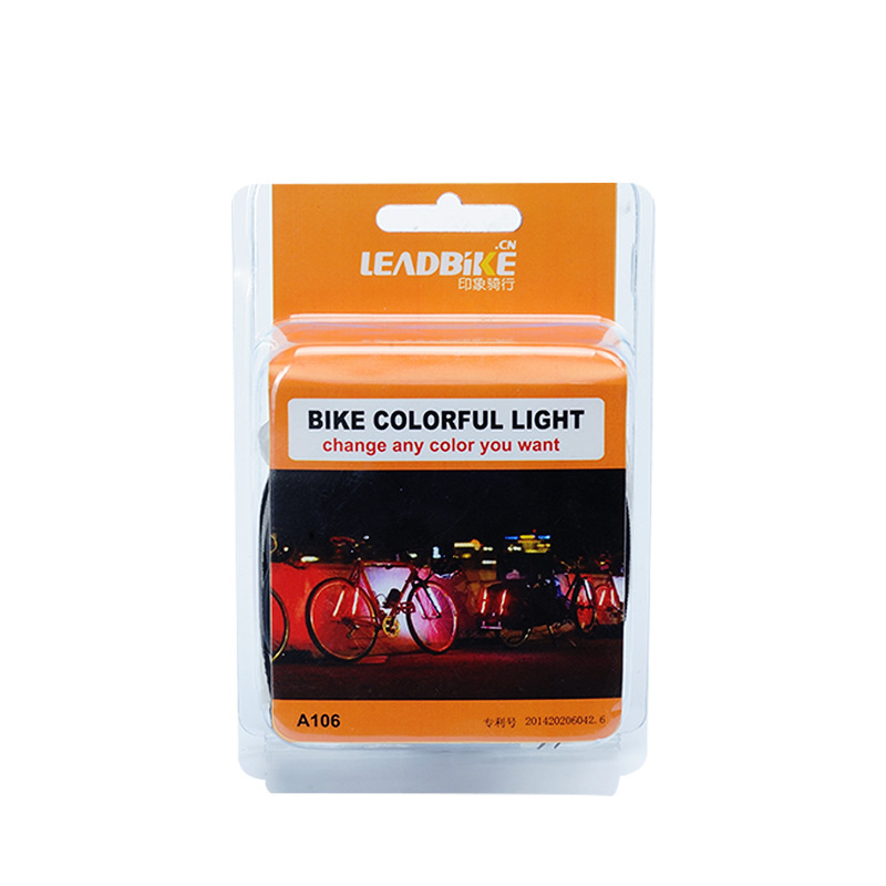 Mountain bike frame light alerts the cycling light coloured decorator impression of riding the factory's direct supply