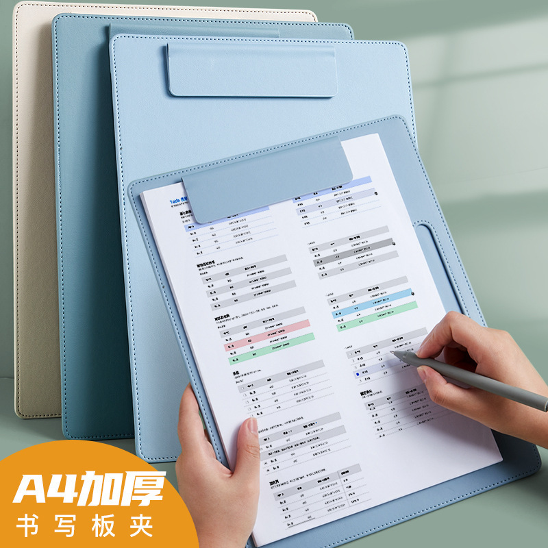 Bìa kẹp tài liệu khổ A4 có bảng ghi chú của học sinh và bảng hiệu văn phòng bảng kẹp tài liệu bằng nhựa thực đơn