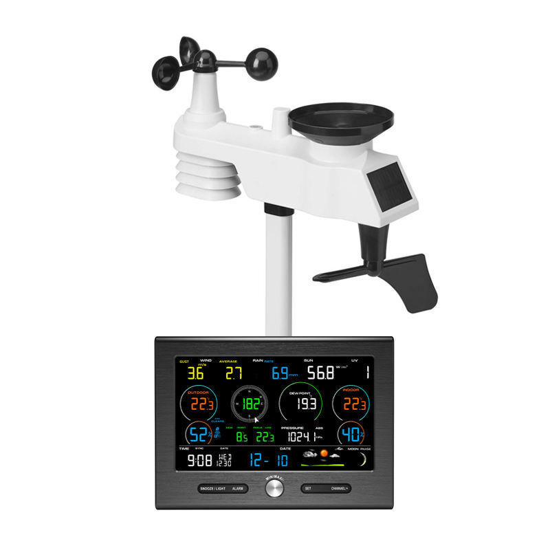 Solar Smart Wireless Weather Station Wind-to-Wide Temperature Humidity Rainy Temperature FT0376