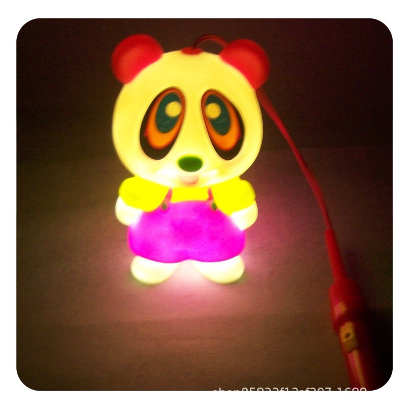 New Year's New Year's Cafeteria Creative Bang ton LED Seven Colored Handicar Cub Emerald Lamp