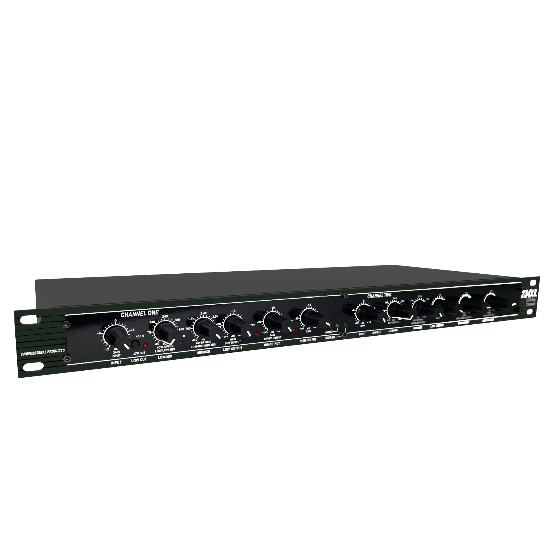 234XL/224XL Ultra-low audio sub-frequency (ULF) perpendicular front-stage audio signal distributionor processor