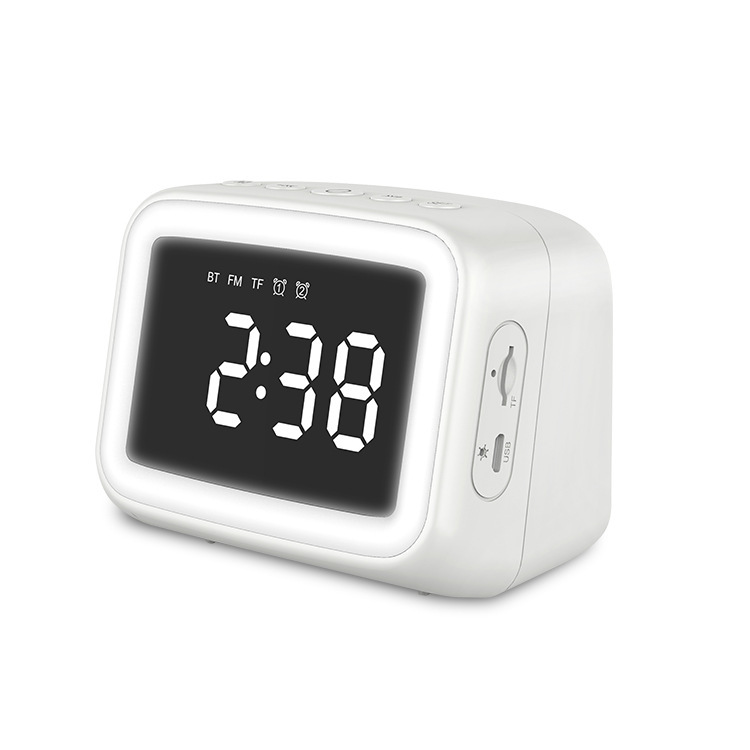 Bluetooth cross-border blast plant for mini mirror clocks, small nightlights, FM gift bluetooth.