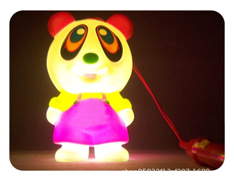 New Year's New Year's Cafeteria Creative Bang ton LED Seven Colored Handicar Cub Emerald Lamp