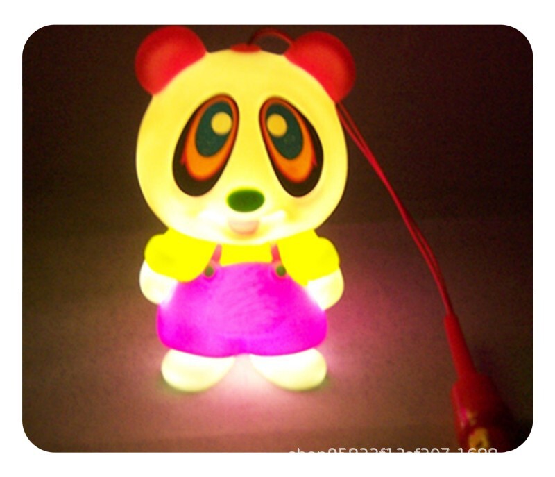 New Year's New Year's Cafeteria Creative Bang ton LED Seven Colored Handicar Cub Emerald Lamp