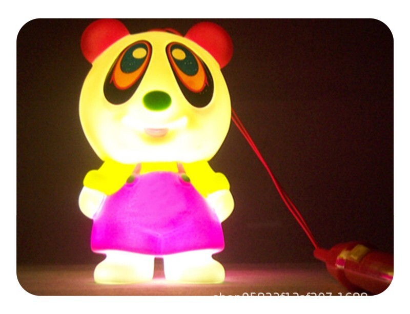 New Year's New Year's Cafeteria Creative Bang ton LED Seven Colored Handicar Cub Emerald Lamp