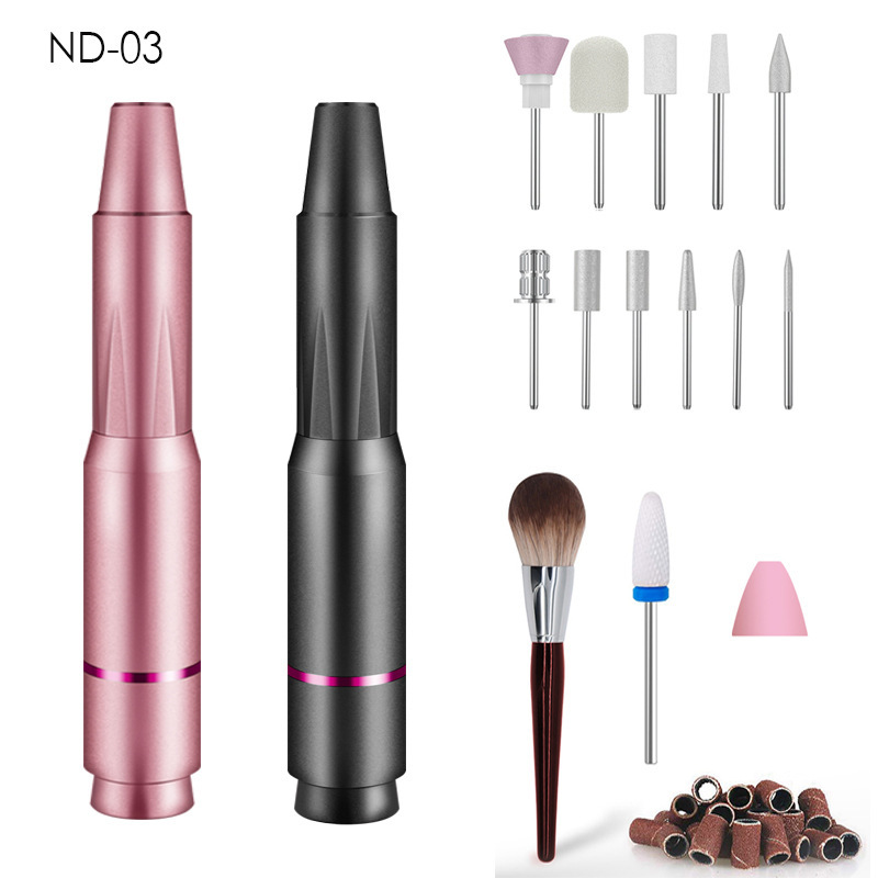 Electric nails, U.S.B. electric nail polishers, nail grinders, portable pink brushes.