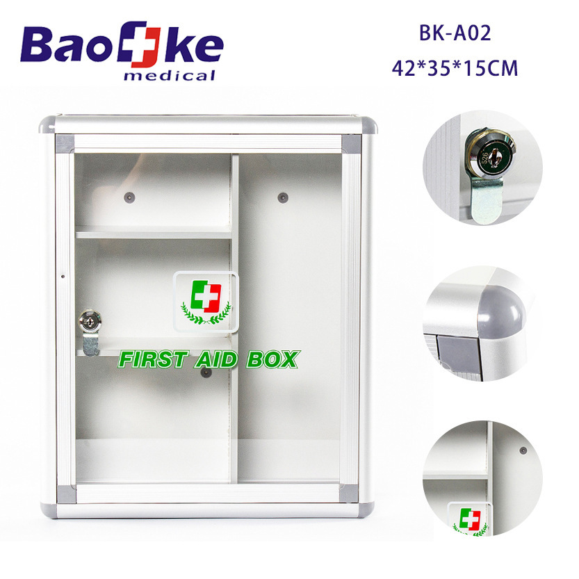 Bộ sơ cứu đầu tiên khẩn cấp cho bệnh viện Pharmacy Aluminium có tường gắn kết với nhau.