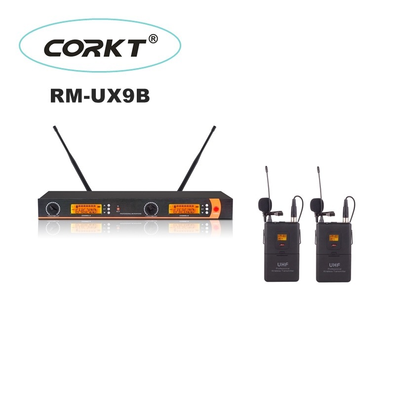 UX9B wireless microphones with 200 frequency spots outside to perform a belt-to-wire microphone.