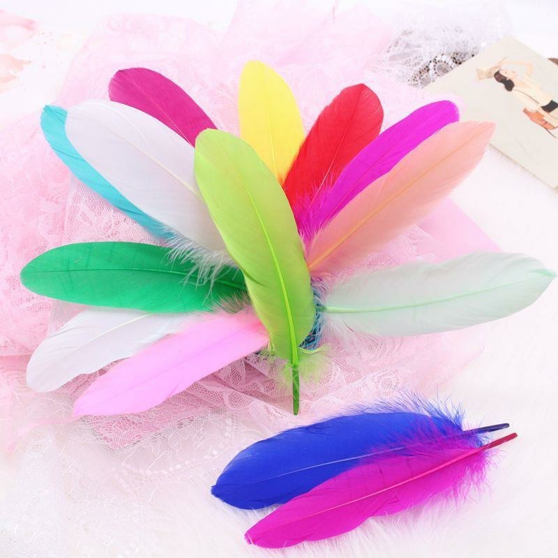 Lông vũ DIY Goose 15- 20cm Lông vũ lò sưởi