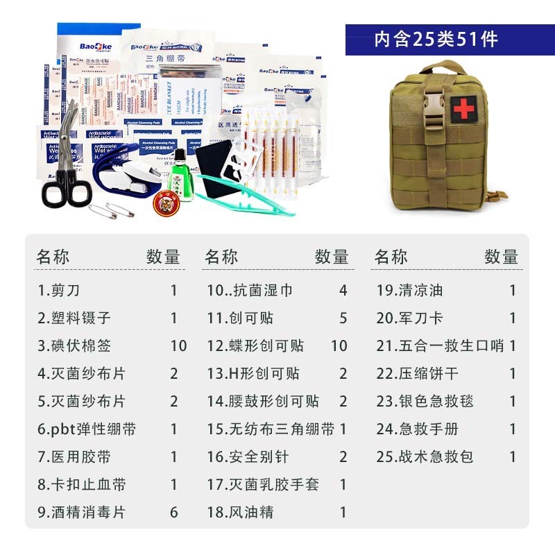 Tactical medical kit for outdoor sports, first aid kit for survival, Oxford Multifunctional Emergency Medical Package M02