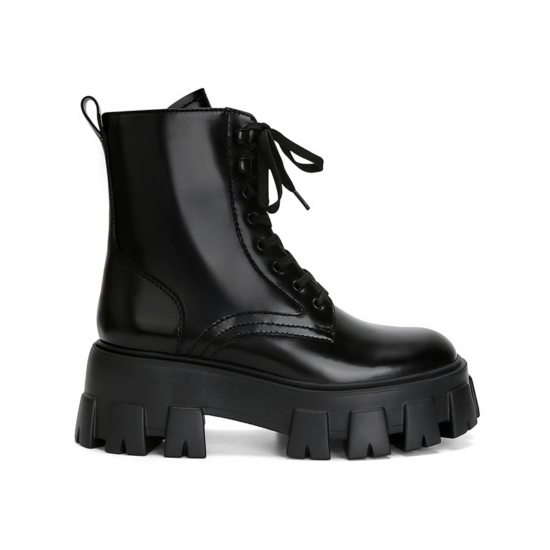 Customize 2024 autumn corset gears to raise the bottom of the cones with the motorcar Martin boots.
