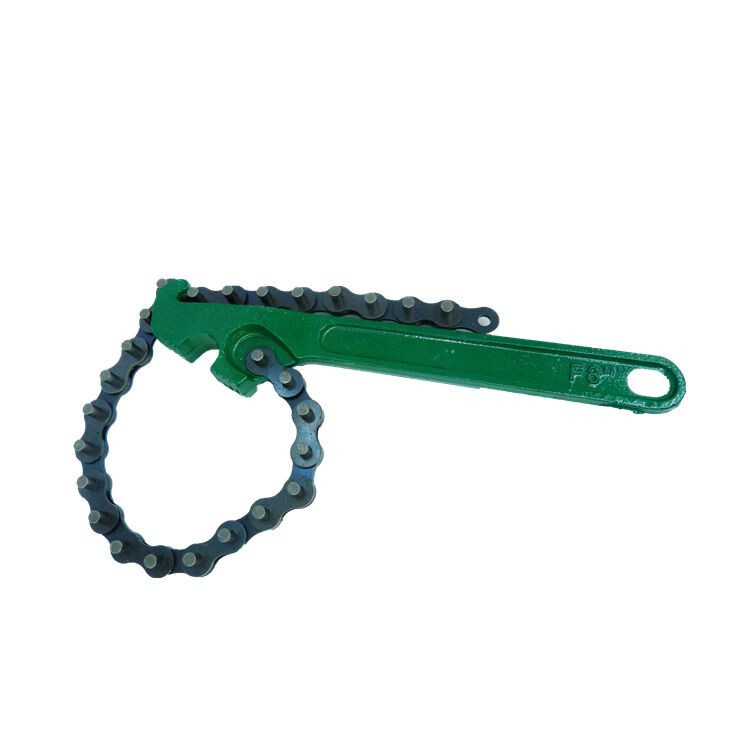 A hand-stampable tool wrench with a 16-inch belt.