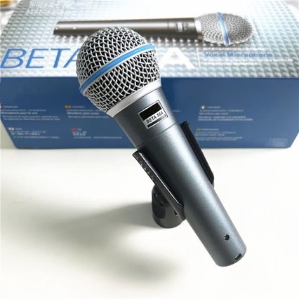 Cross-border foreign trade, BETA58A wired-ringed microphones are broadcast live by kingo handheld microphones