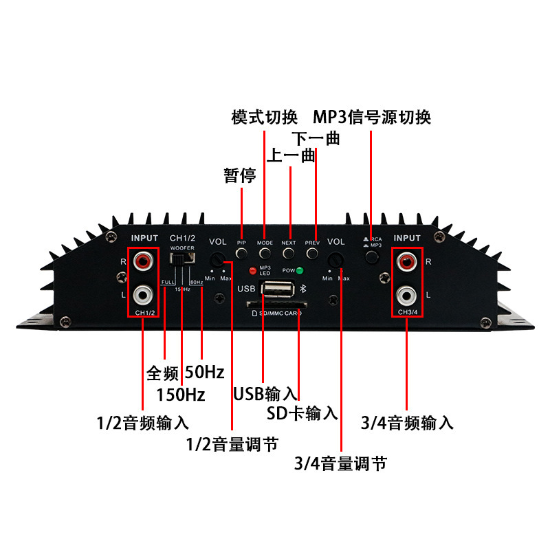 Bảng điều khiển xe 4 chiều với điện cao.