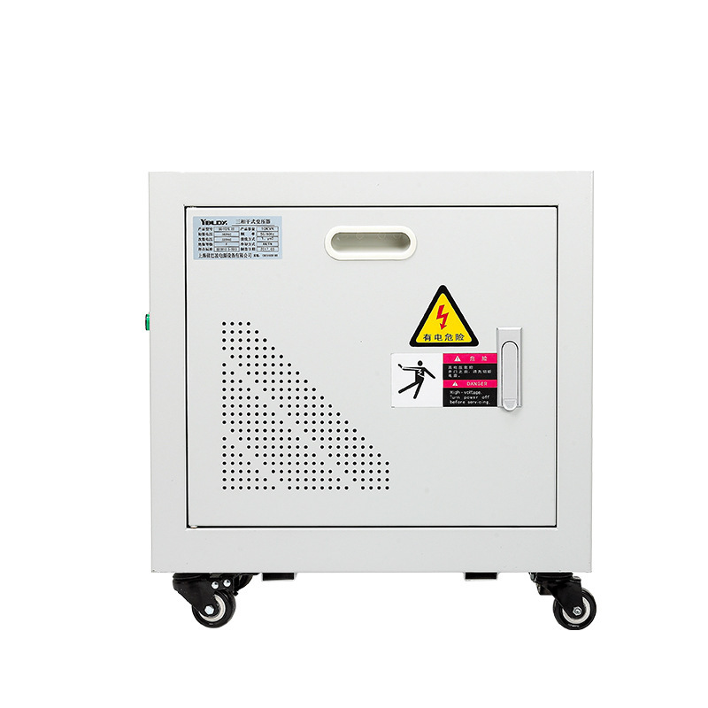 Three-connected lifts from coupling transformer 380 V to 220 V to 200 V to separate 10/20/30 KW data control beds