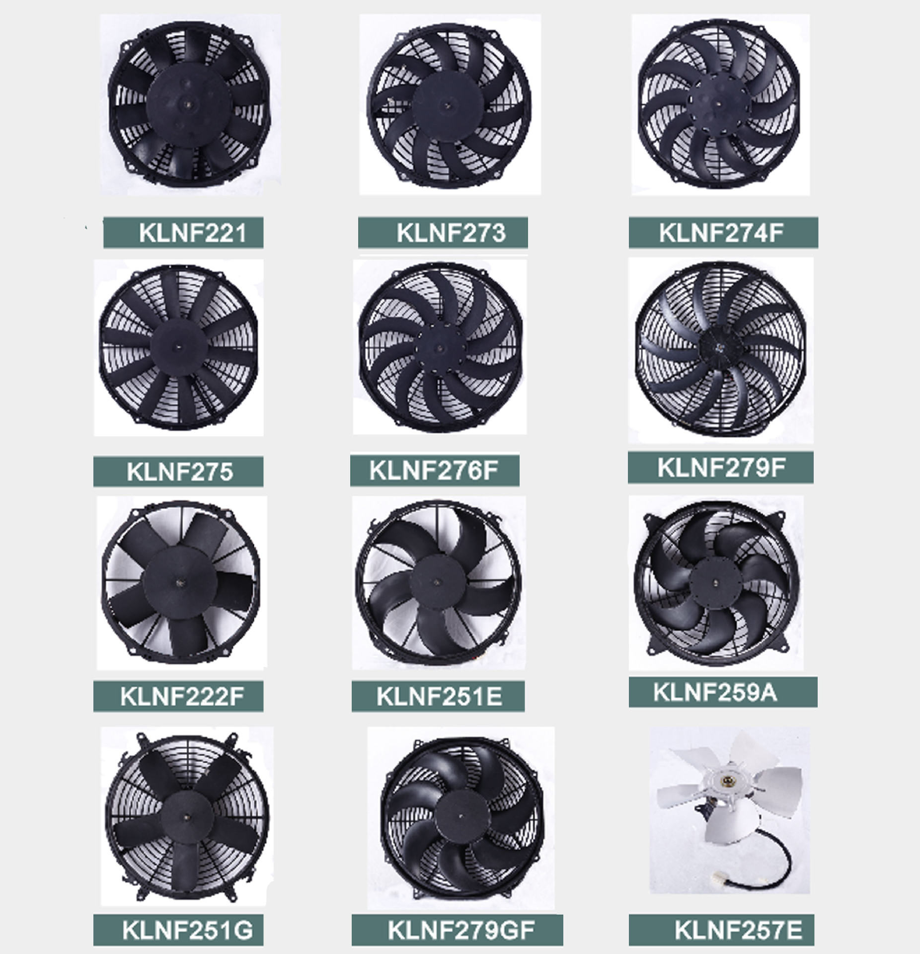 직접 판매 차 공기조화 콘덴서, 알루미늄 잎, 열 팬, 직접적인 모터 팬 12V24V