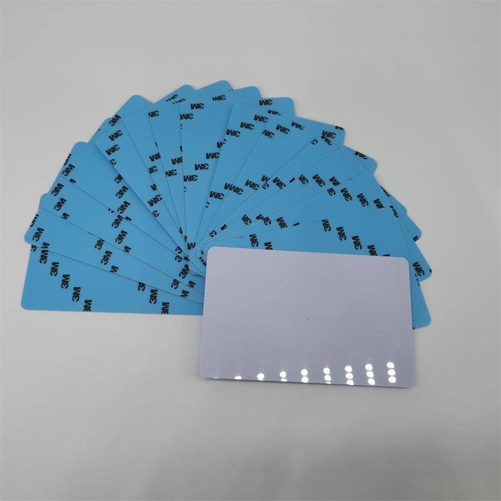 Card printer white card PVC 3M sticker card thickness 0.5MM back rubber card