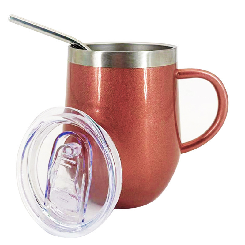 The new 12oz egg-shell cup, a 350-ml stainless steel vacuum coffee glass with a U-hand.
