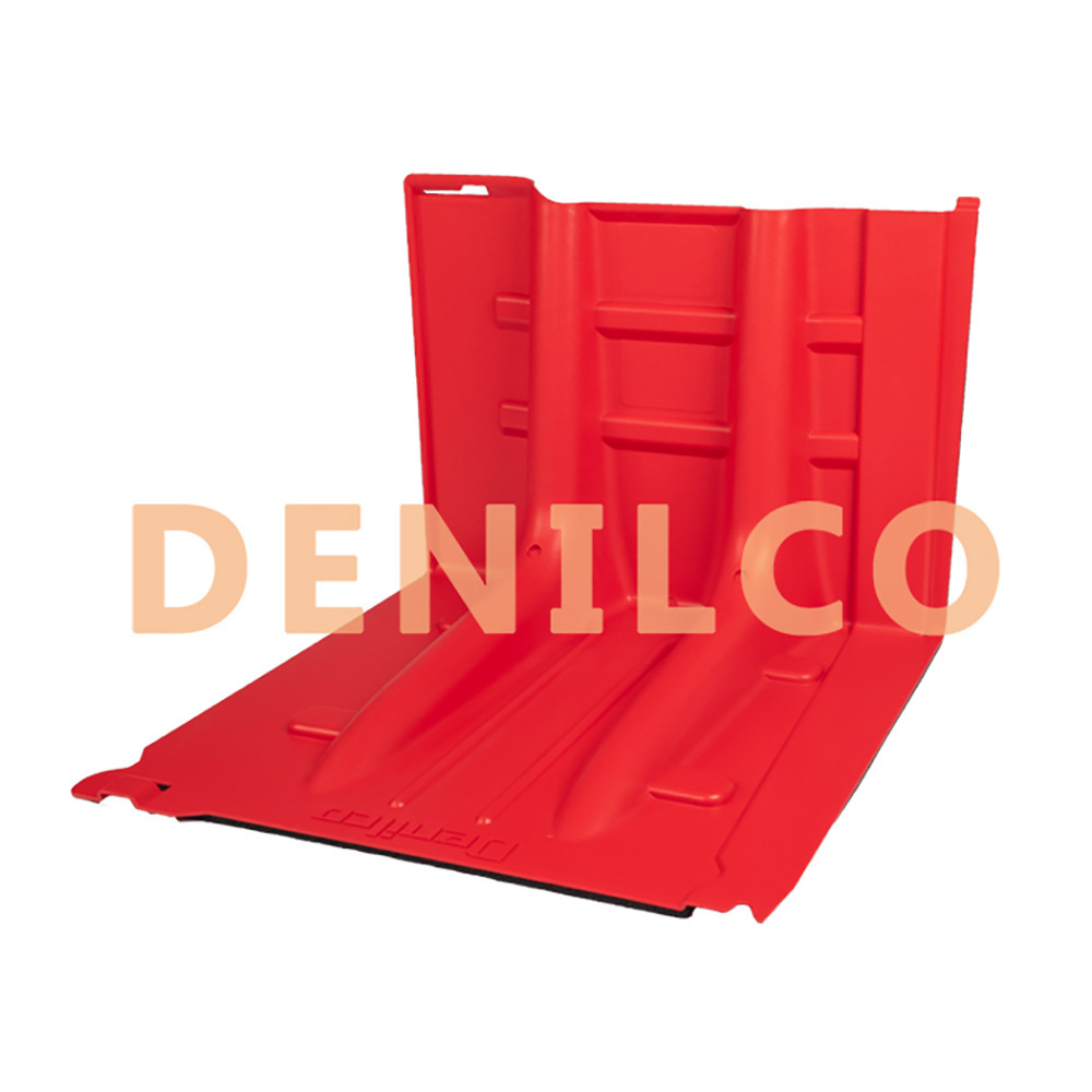 Denilco flood control plate DZ50 red shielding campaign against waterboard city protection, garage blocking.