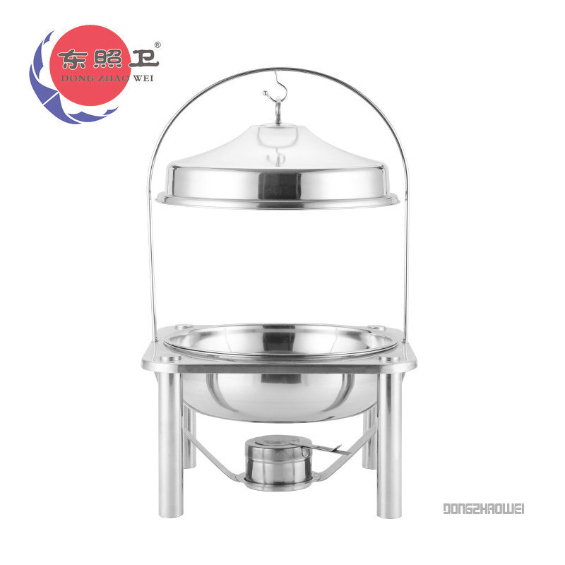 The stainless steel tower cooker.