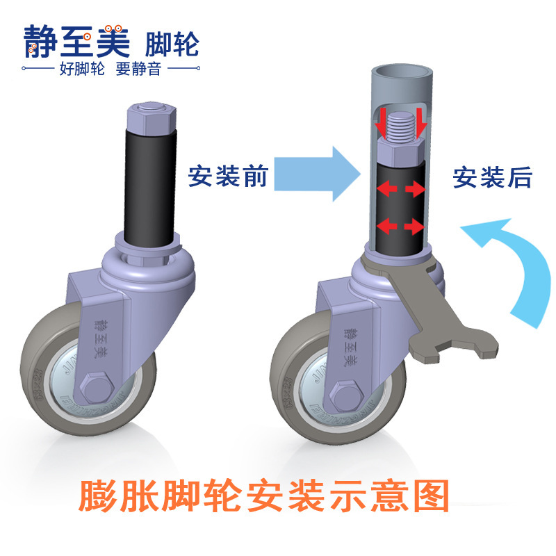 Cross-border swelling of a 3-inch leg wheel, 2-inch 2.5-inch, 4-inch workstation, 10,000-inch wheel-wire rod plug.