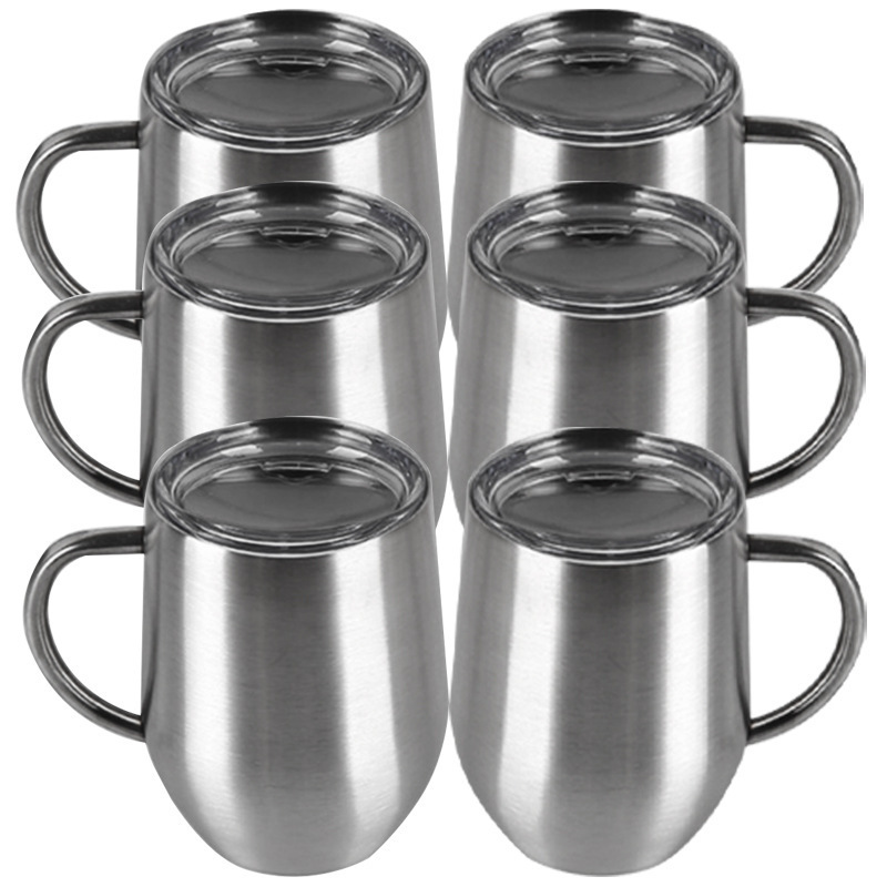 The new 12oz egg-shell cup, a 350-ml stainless steel vacuum coffee glass with a U-hand.