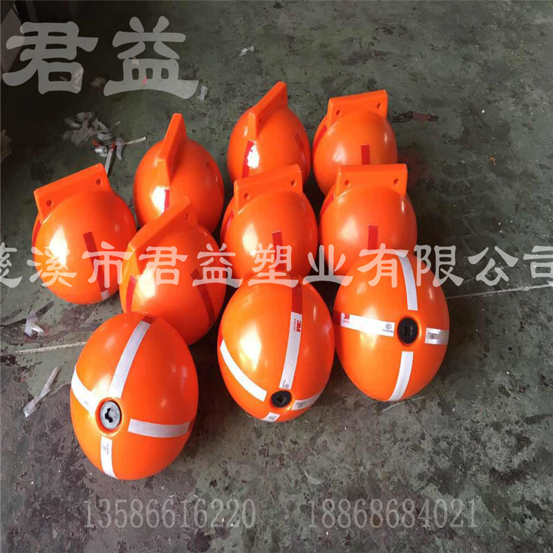 水上警示线浮球，直径30公分PE浮球，滚塑一体成型浮球直径300mm