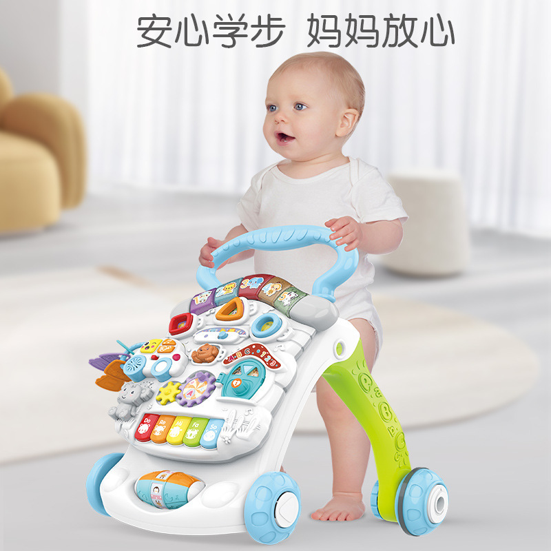 Tùy chỉnh bàn tay dạy trẻ sơ sinh để học ánh sáng âm nhạc của xe đẩy và đồ chơi để lật vỉa hè.