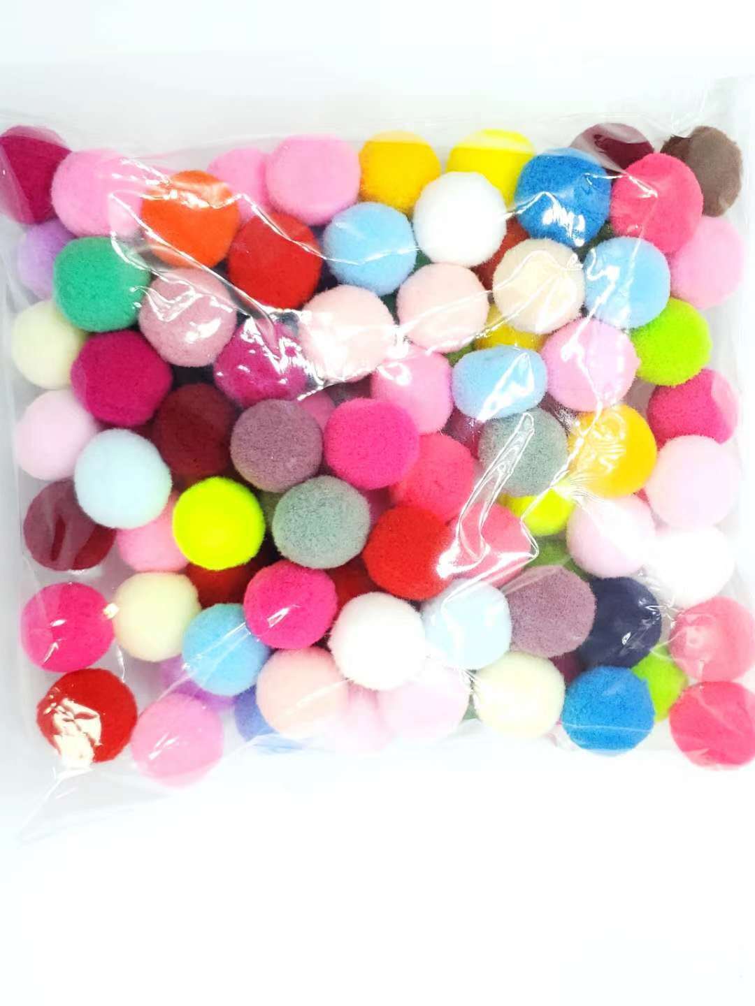 Bóng 20mm, bóng bọc lông màu, bóng lông.