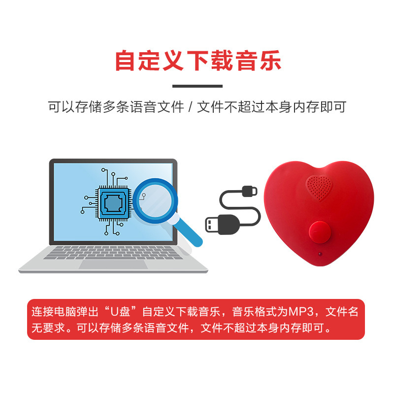 Voicetip door key player to promote the voice of the company's supermarket-store viewer music box
