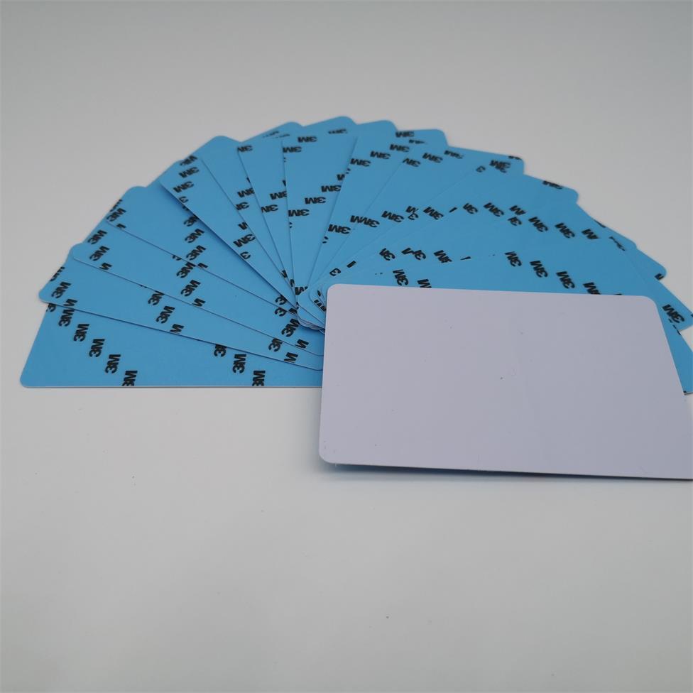 Card printer white card PVC 3M sticker card thickness 0.5MM back rubber card