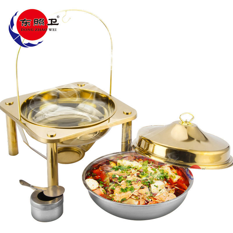 The stainless steel tower cooker.