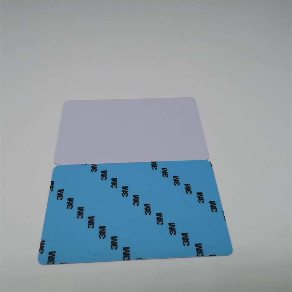 Card printer white card PVC 3M sticker card thickness 0.5MM back rubber card