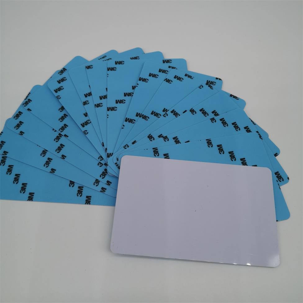 Card printer white card PVC 3M sticker card thickness 0.5MM back rubber card